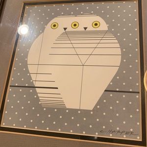 Charley Harper Two Owl Framed Print